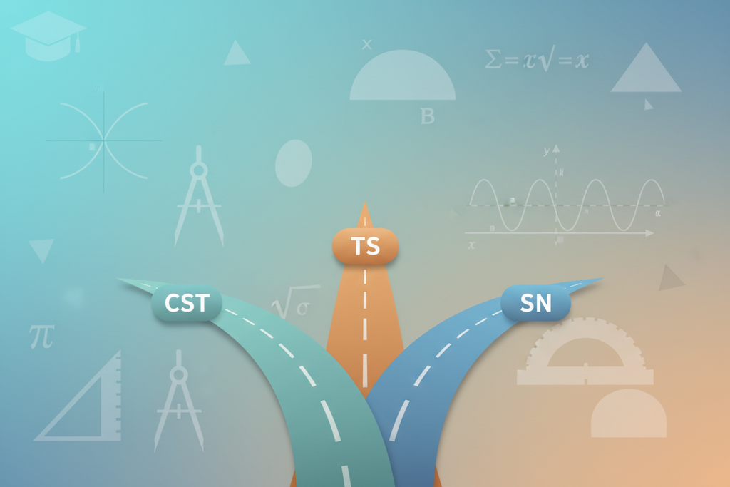 Mathématiques de 4e secondaire : Comment choisir entre les profils CST, TS et SN ? (Guide pour les parents)