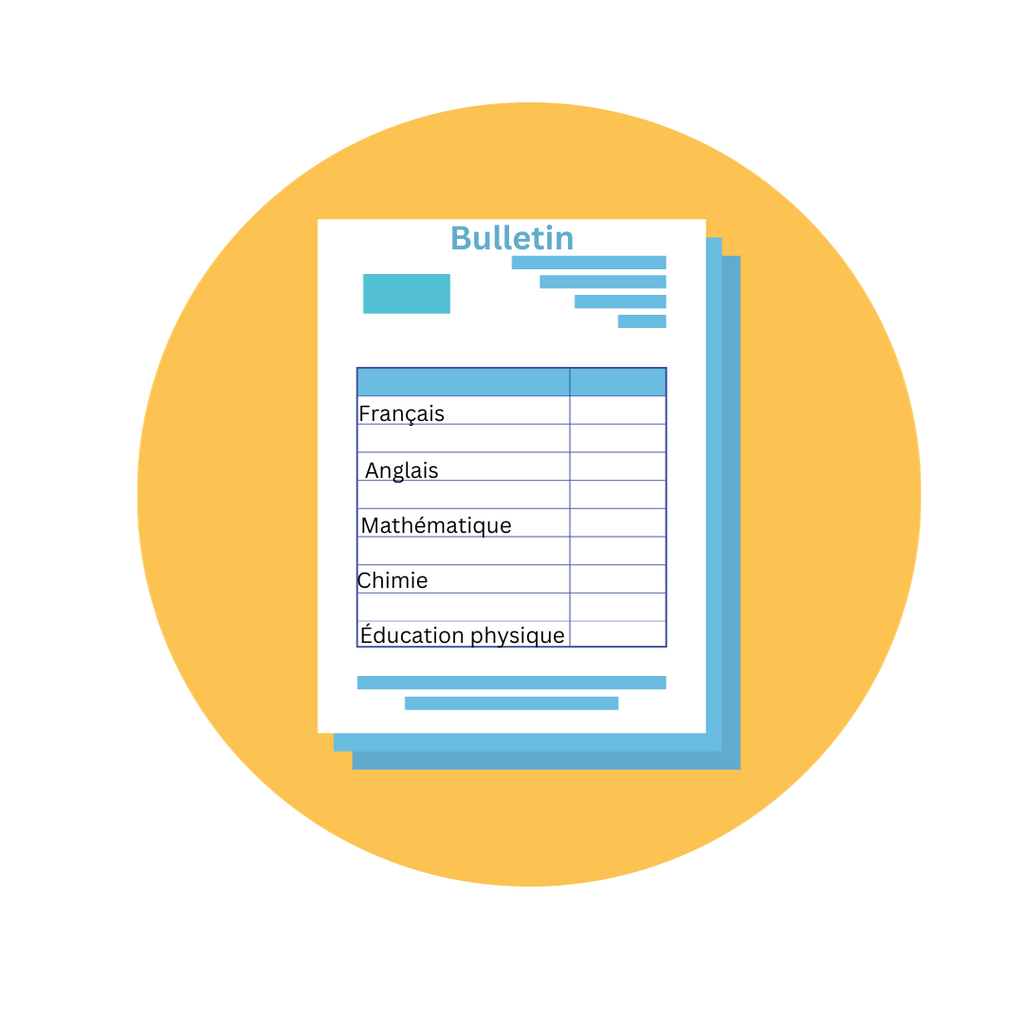 Date de la remise des bulletins et pondération pour l'année 2023-2024